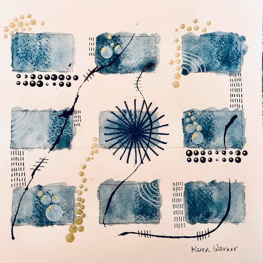 Watercolor-Inspired Mixed Media Art