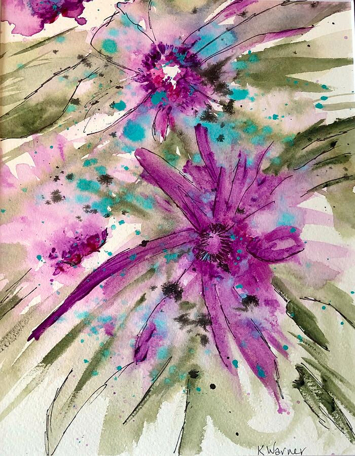 Floral Whispers in Violet